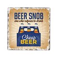 Counter Art Beer Snob Single Tumble Tile Coaster CART67795